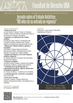 Jornada sobre el Tratado Antártico: "60 años de su entrada en vigencia"