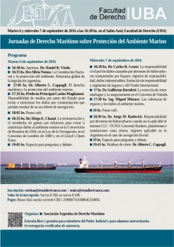 Jornadas de Derecho Marítimo sobre Protección del Ambiente Marino
