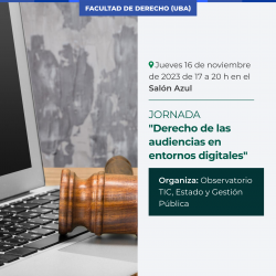 Jornadas "Derecho de las audiencias en entornos digitales"