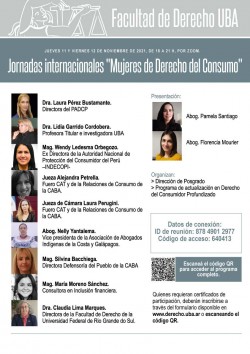 Jornadas internacionales "Mujeres de Derecho del Consumo"