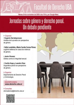 Jornadas sobre género y derecho penal. Un debate pendiente