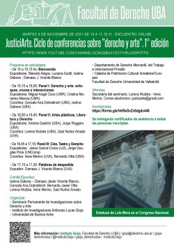 JusticiArte. Ciclo de conferencias sobre "derecho y arte". 1° edición