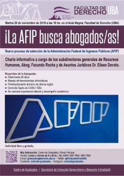 ¡La AFIP busca abogados/as!