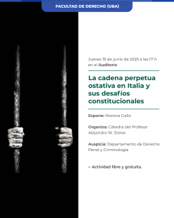 La cadena perpetua ostativa en Italia y sus desafíos constitucionales