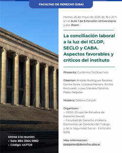 La conciliación laboral a la luz del ICLOP, SECLO y CABA. Aspectos favorables y críticos del instituto