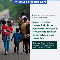 La contribución imprescindible del Derecho Internacional Privado para facilitar los derechos de los migrantes