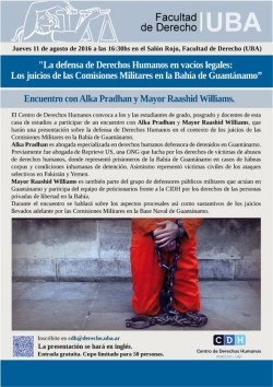 La defensa de Derechos Humanos en vacíos legales: Los juicios de las Comisiones Militares en la Bahía de Guantánamo