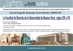 La Facultad de Derecho de la Universidad de Buenos Aires, siglos XIX y