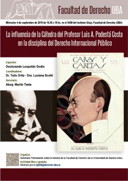 La influencia de la Cátedra del Profesor Luis A. Podestá Costa en la disciplina del derecho internacional público