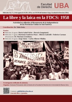 La libre y la laica en la FDCS: 1958