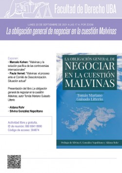La obligación general de negociar en la cuestión Malvinas