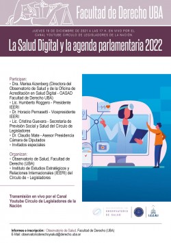 La Salud Digital y la agenda parlamentaria 2022