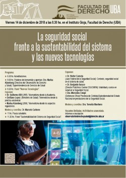 La seguridad social frente a la sustentabilidad del sistema y las nuevas tecnologías