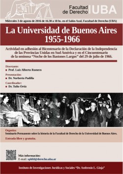 La Universidad de Buenos Aires 1955-1966