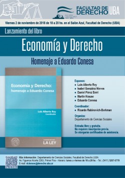 Lanzamiento del libro <i>Economía y Derecho. Homenaje a Eduardo Conesa</i>