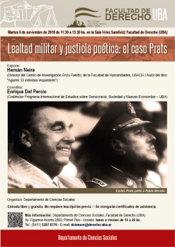 Lealtad militar y justicia poética: el caso Prats