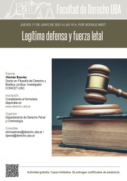 Legítima defensa y fuerza letal