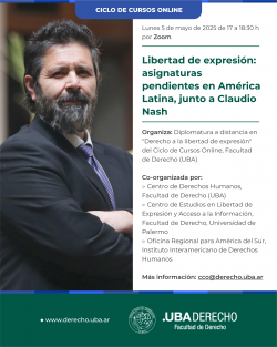 Libertad de expresión: asignaturas pendientes en América Latina, junto a Claudio Nash