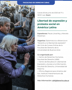Libertad de expresión y protesta social en América Latina