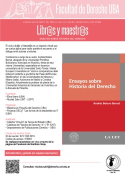 Libr@s y maestr@s. Ensayos sobre historia del derecho