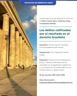 Los delitos calificados por el resultado en el derecho brasileño