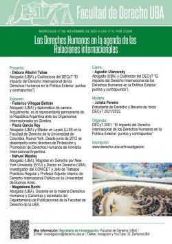 Los Derechos Humanos en la agenda de las Relaciones internacionales