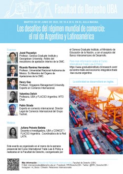 Los desafÃ­os del rÃ©gimen mundial de comercio: el rol de Argentina y LatinoamÃ©rica