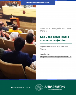 Los y las estudiantes vamos a los juicios