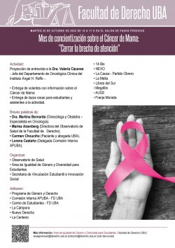 Mes de concientización sobre el Cáncer de Mama - "Cerrar la brecha de atención"