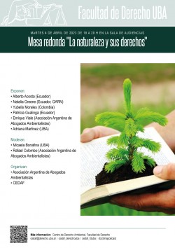 Mesa redonda "La naturaleza y sus derechos"