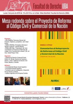Mesa redonda sobre el Proyecto de Reforma al Código Civil y Comercial de la Nación