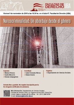 Narcocriminalidad: Un abordaje desde el género