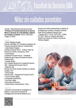 Niñez sin cuidados parentales