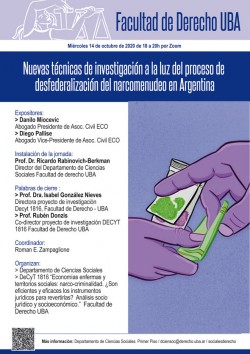 Nuevas técnicas de investigación a la luz del proceso de desfederalización del narcomenudeo en Argentina