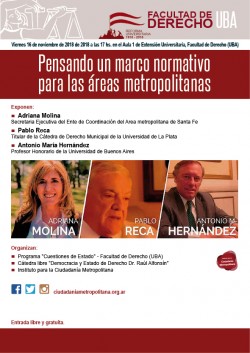 Pensando un marco normativo para las áreas metropolitanas