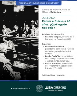 Pensar el Juicio, a 40 años. ¿Qué legado nos dejó?