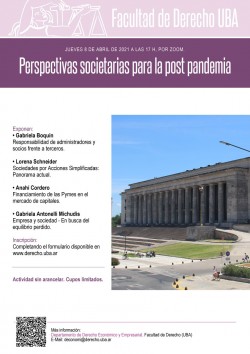 Perspectivas societarias para la post pandemia