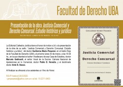 Presentación de la obra <i>Justicia Comercial y Derecho Concursal. Estudio histórico y jurídico</i>