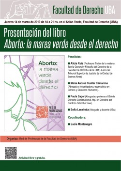 Presentación de libro <i>Aborto: la marea verde desde el derecho</i>