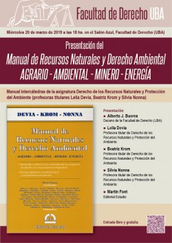 Presentación del <i>Manual de Recursos Naturales y Derecho Ambiental</i>