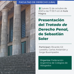 Presentación del <i>Tratado de Derecho Penal</i>, de Sebastián Soler