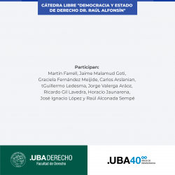 Presentación del libro <i>Alfonsín y los Derechos Humanos</i>, de Alejandro Carrió