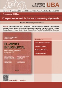  Presentación del libro <i>El amparo internacional. En busca de la coherencia jurisprudencial</i>