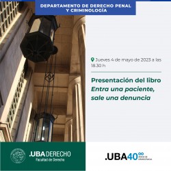 Presentación del libro <i>Entra una paciente, sale una denuncia</i>