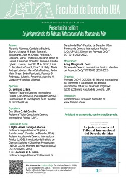 Presentación del libro <I>La jurisprudencia del Tribunal Internacional del Derecho del Mar</I>