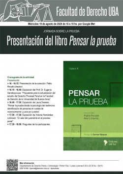 Presentación del libro <i>Pensar la prueba</i>