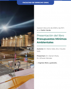 Presentación del libro <i>Presupuestos Mínimos Ambientales</i>