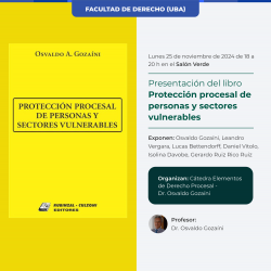 Presentación del libro <i>Protección procesal de personas y sectores vulnerables</i>