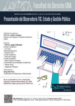 Presentación del Observatorio TIC, Estado y Gestión Pública