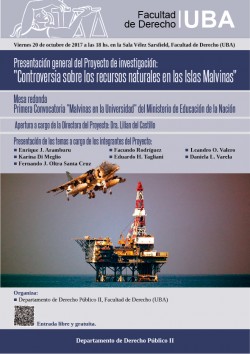 Presentación general del Proyecto de investigación: "Controversia sobre los recursos naturales en las Islas Malvinas"